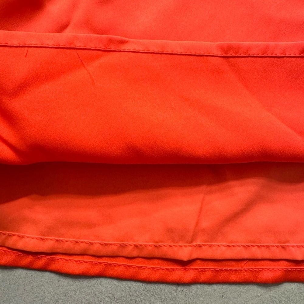 Skies Are Blue Bright Orange/Coral V-neck Camisole - Picture 4 of 8